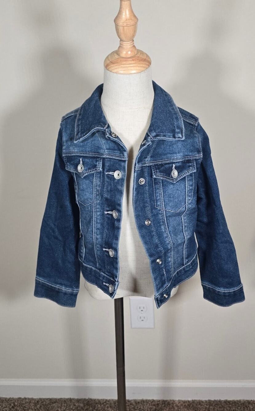 Blue Denim Jacket Girls Size 6 Squeeze - Everyday Classic